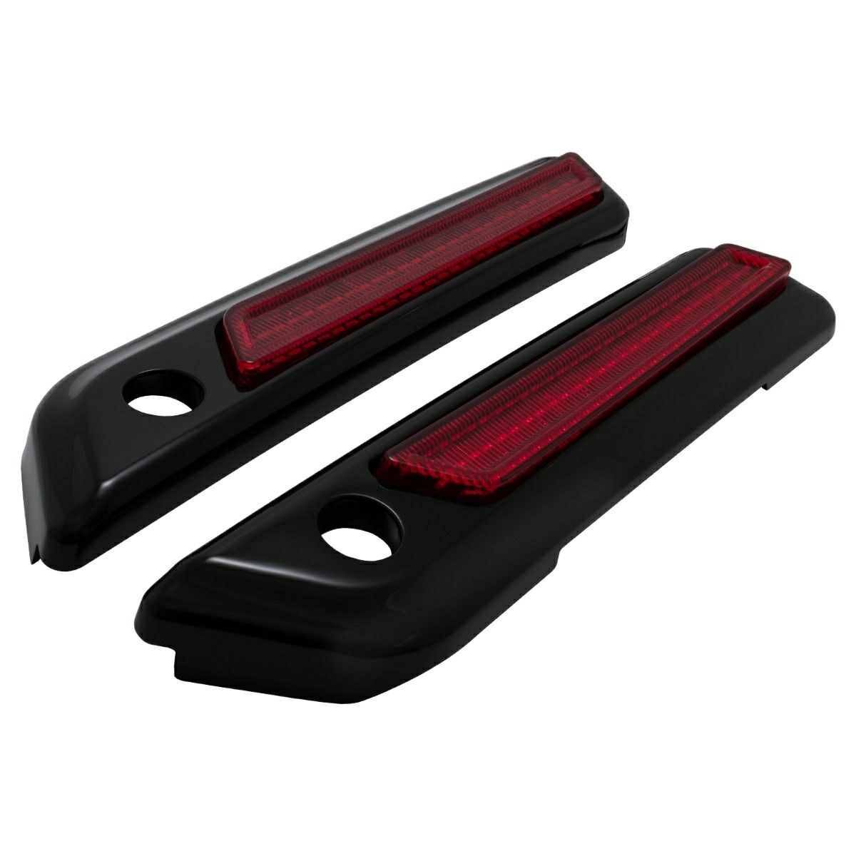 サドルバッグ・LEDラッチカバー (ブラック/レッド)4