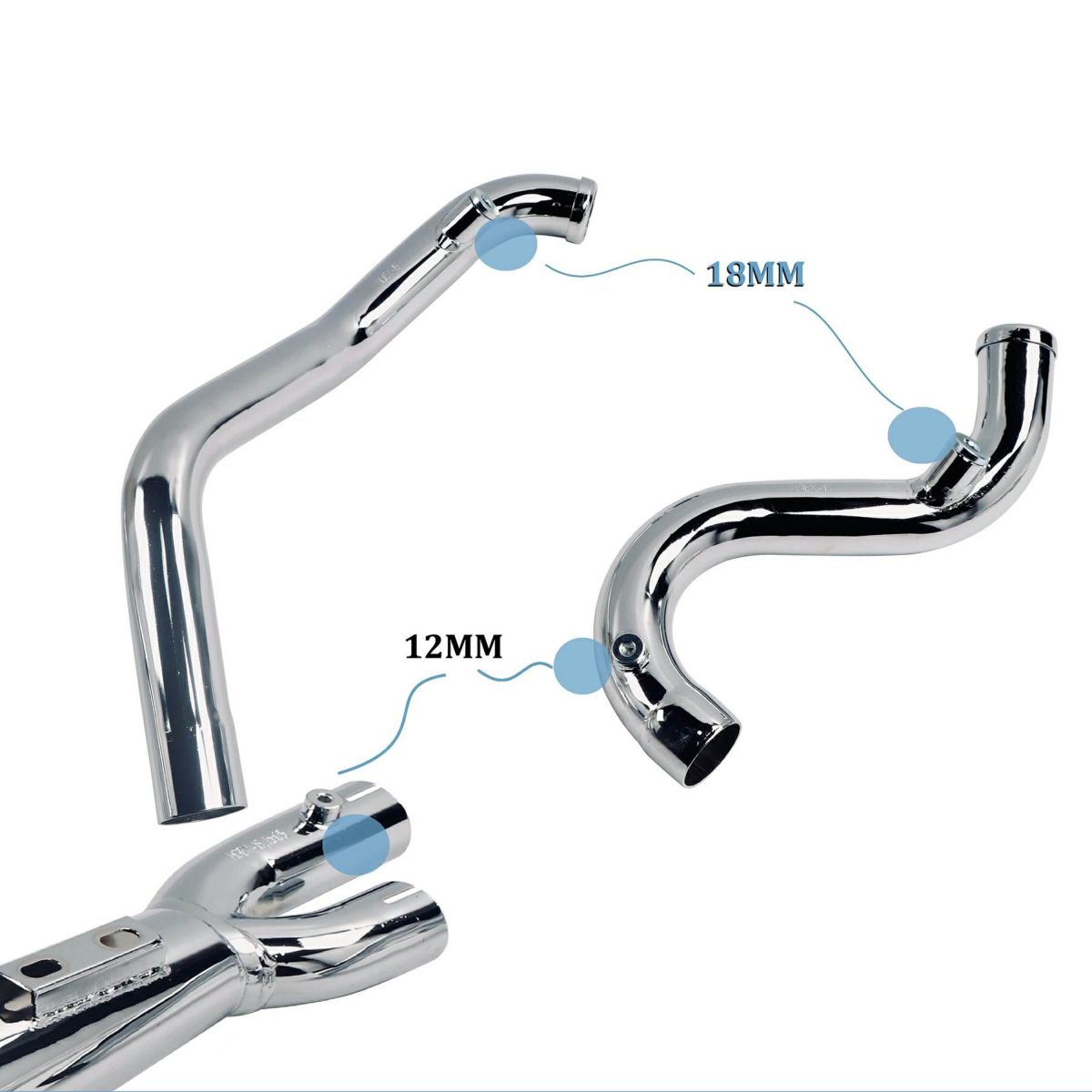 ターンアウト 2-1フルエキゾーストマフラー (クローム)4