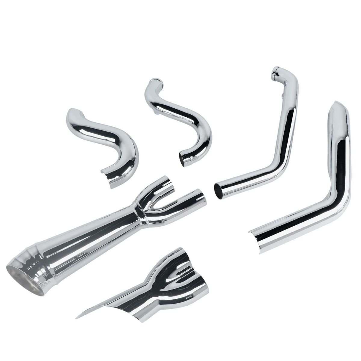 ショート 2-1フルエキゾーストマフラー (クローム)5