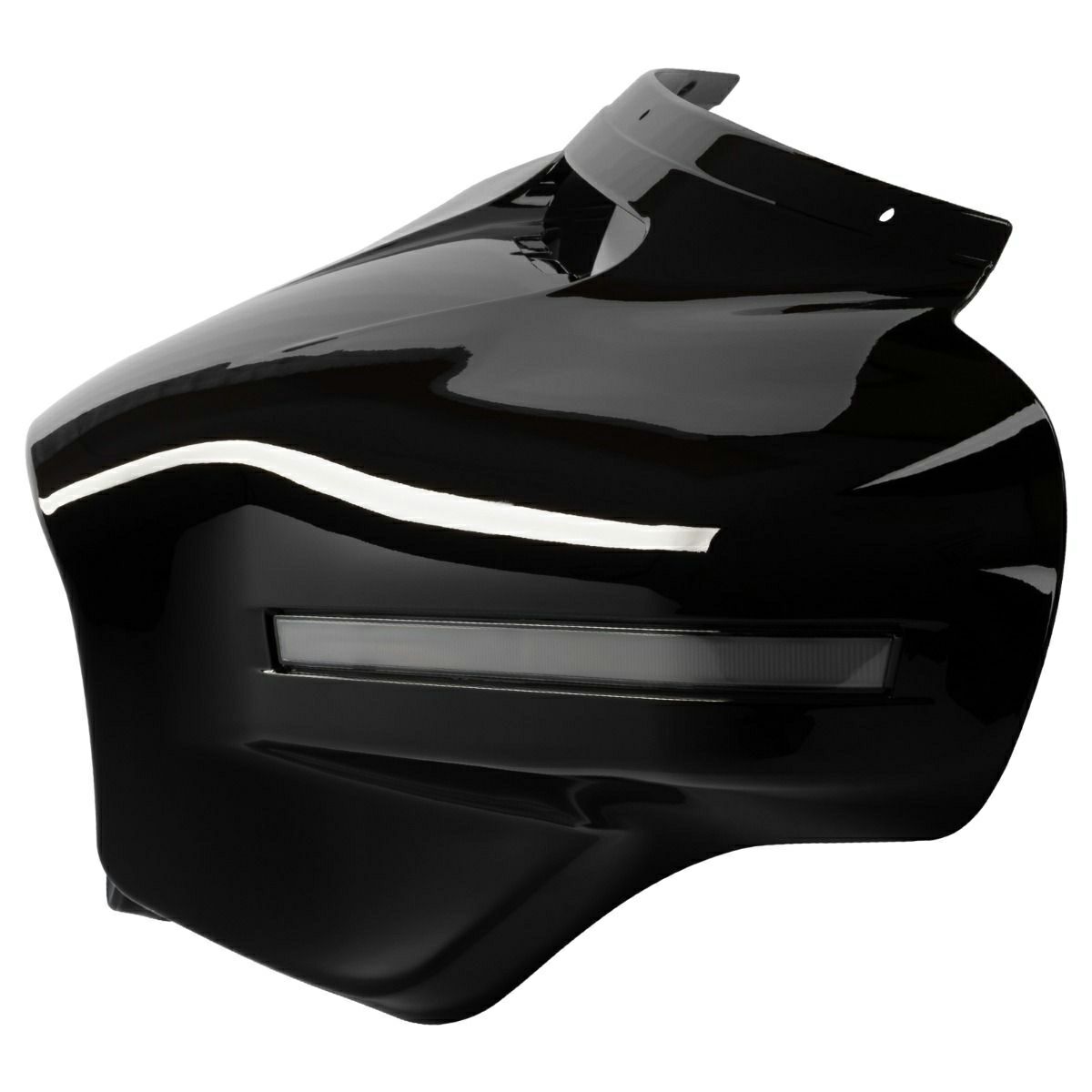 LEDウィンカー内蔵 バットウィングフェアリング (ビビッドブラック)5