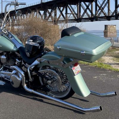 HOGWORKZ ツアーパック用 デタッチャブル・ツーアップラック (クローム