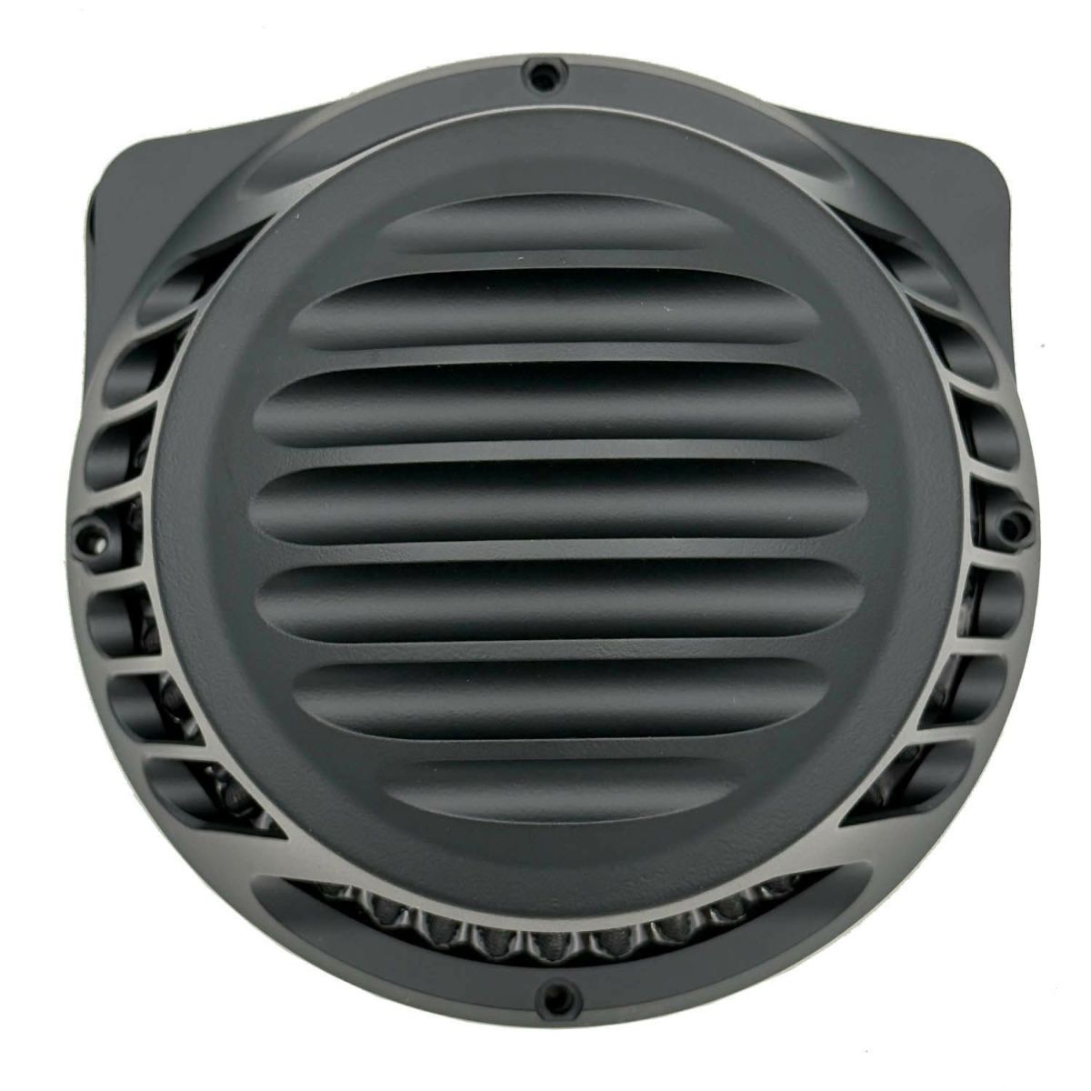 Rough Crafts フィンデザイン ラウンドエアクリーナー スポーツスター用 マットブラック