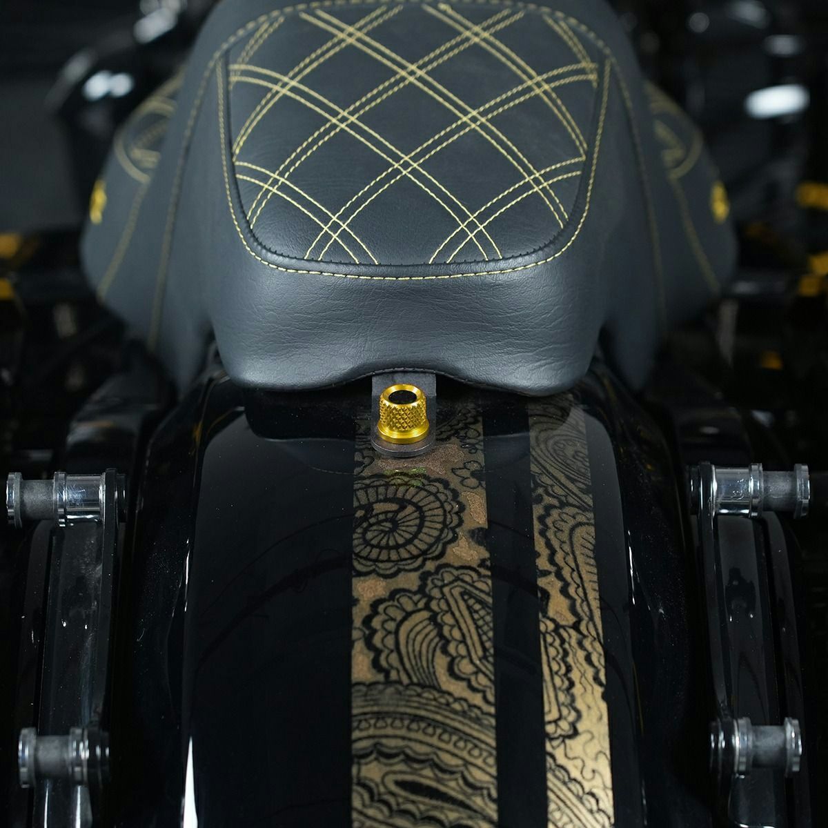 カーボンインサート・ハーレー用 シートスクリュー (ゴールド)1