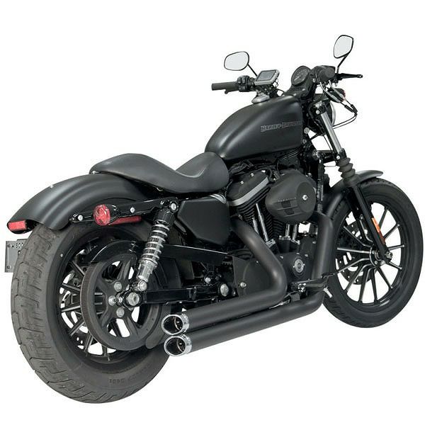 S＆S POWERTUNEマフラー エンドキャップ クローム スラッシュカット-03