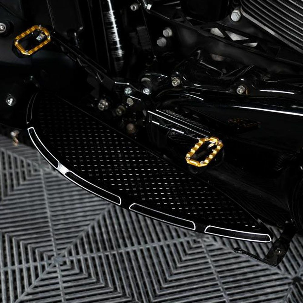  HOGWORKZ ヘイターズ・フロアボード ブラック ツーリング、トライク、ソフテイル 2