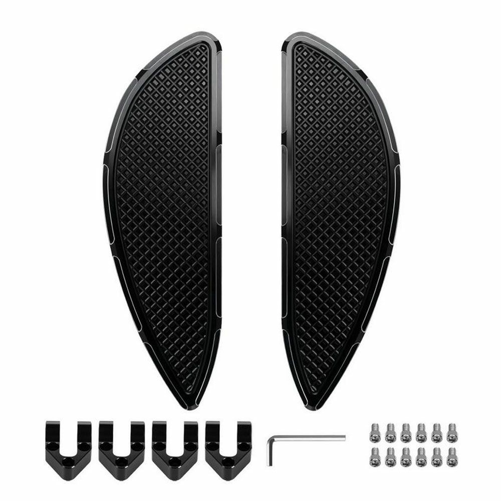  HOGWORKZ ヘイターズ・フロアボード ブラック ツーリング、トライク、ソフテイル 4