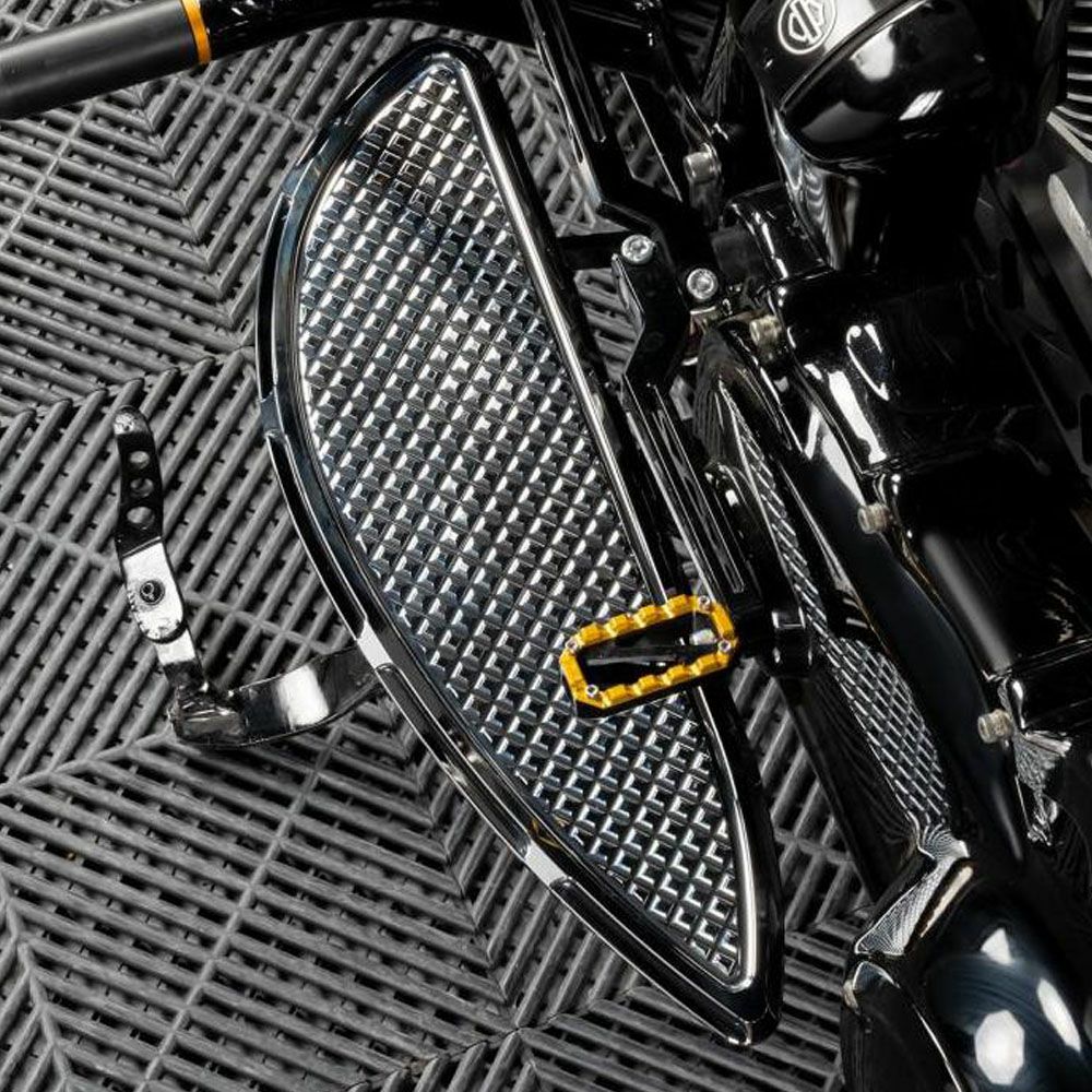 HOGWORKZ ヘイターズ・フロアボード クローム ツーリング、トライク、ソフテイル 