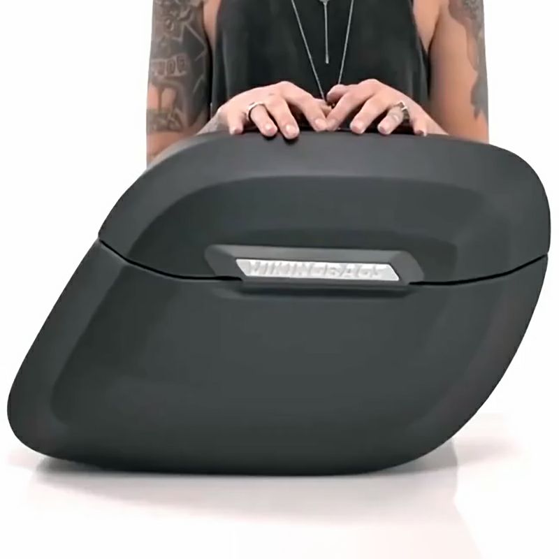 Lameller Raven エクストララージ サドルバッグ 36L (レザーラップ)