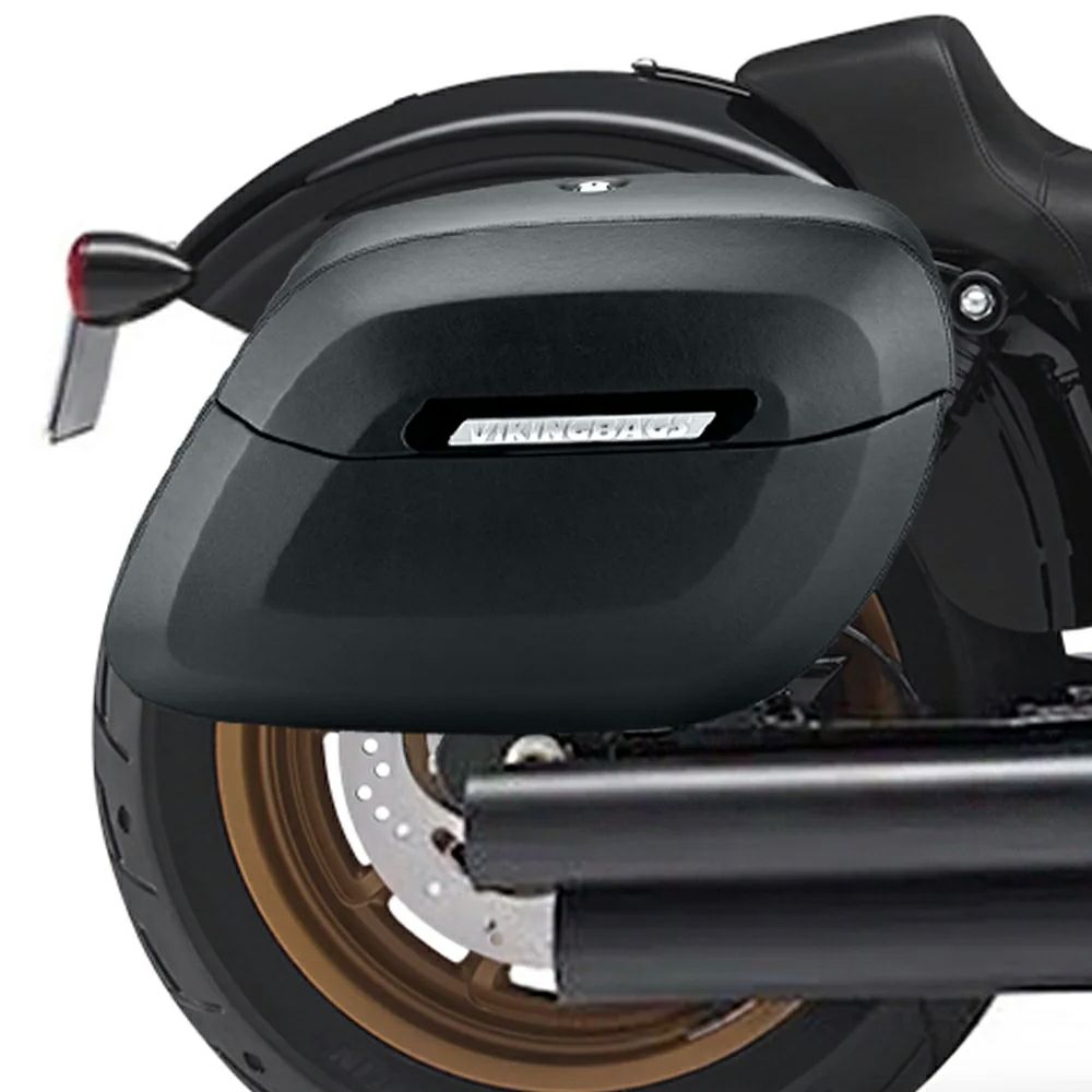 Lameller Raven エクストララージ サドルバッグ 36L (レザーラップ)1