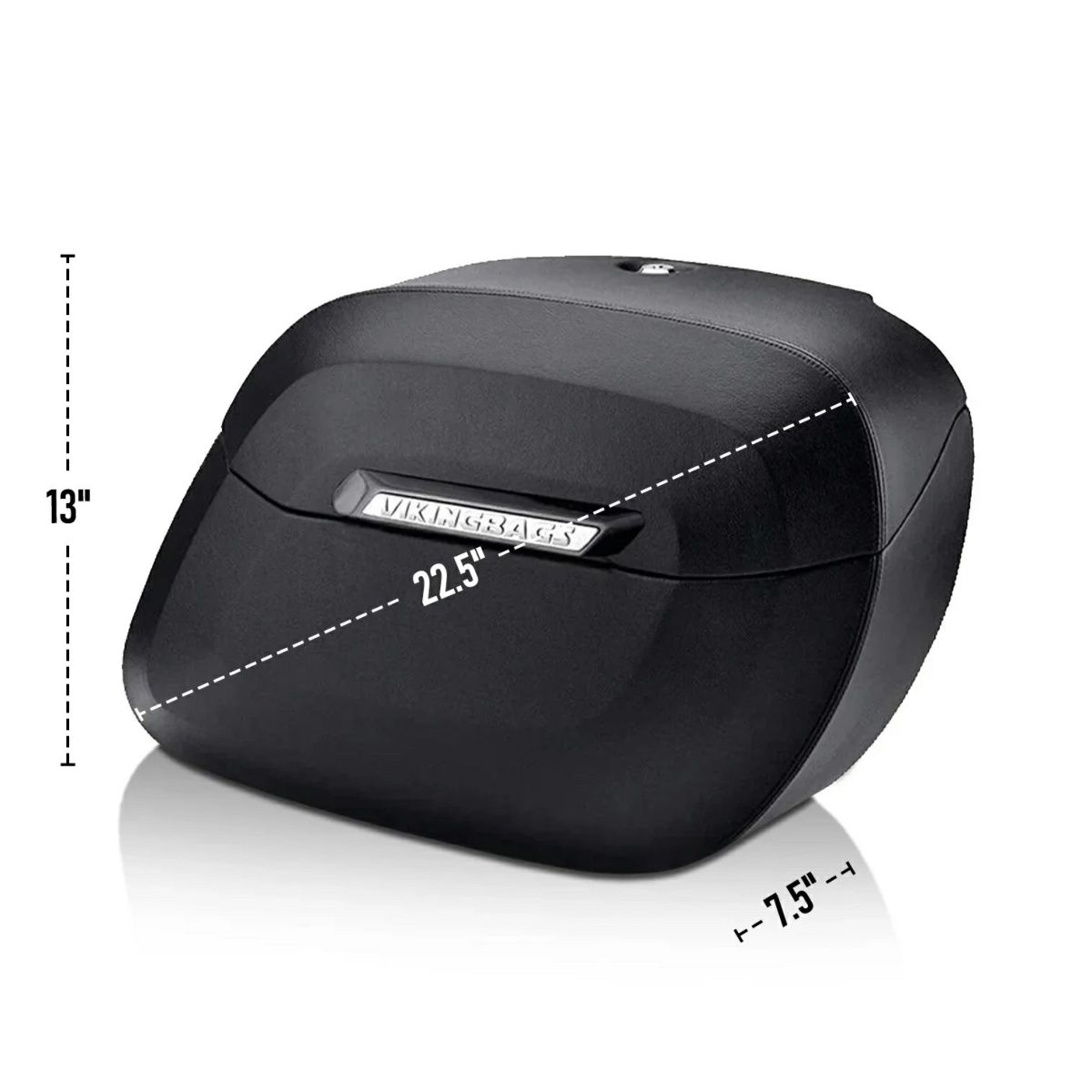 Lameller Raven エクストララージ サドルバッグ 36L (レザーラップ)7