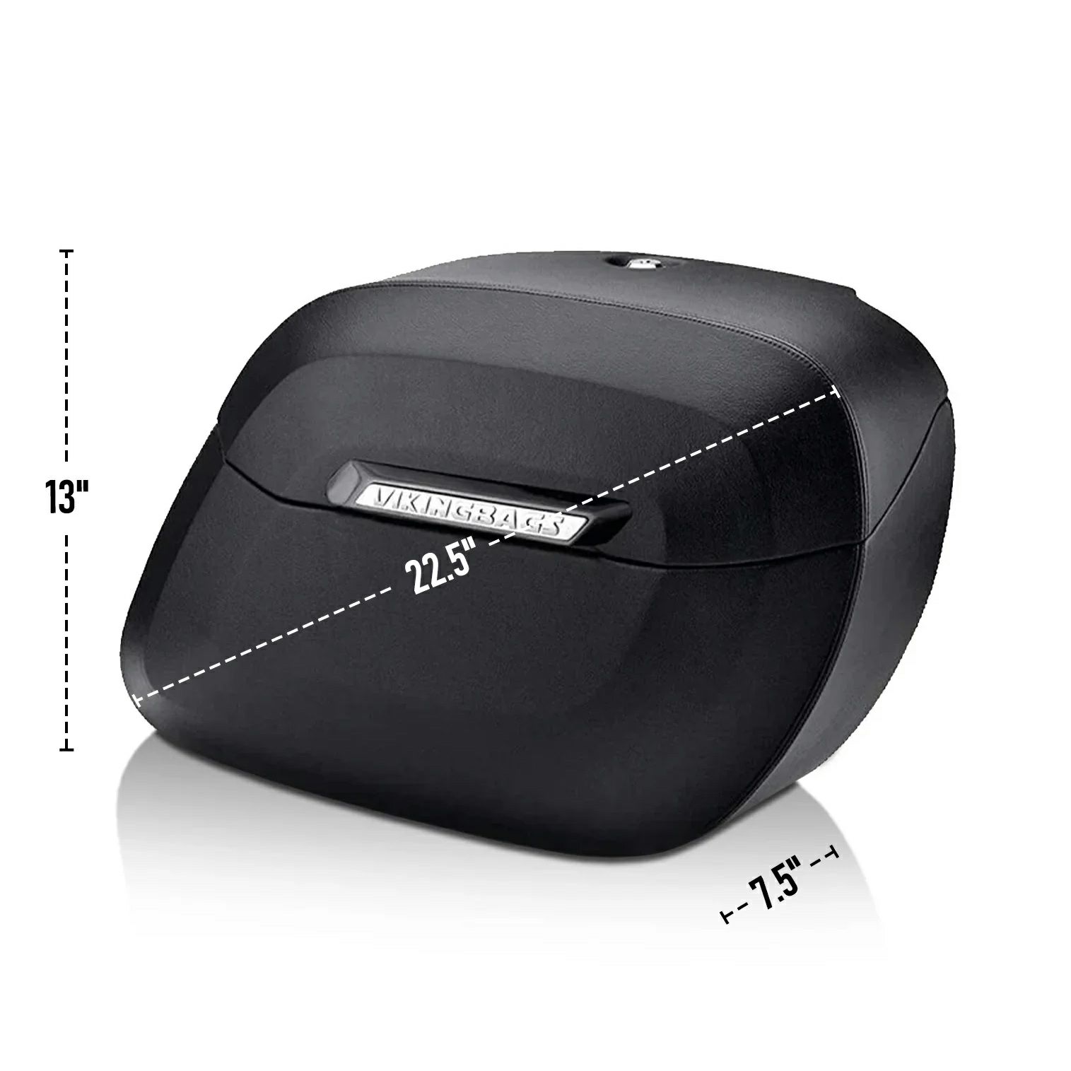 Lameller Raven エクストララージ サドルバッグ 36L (レザーラップ)7