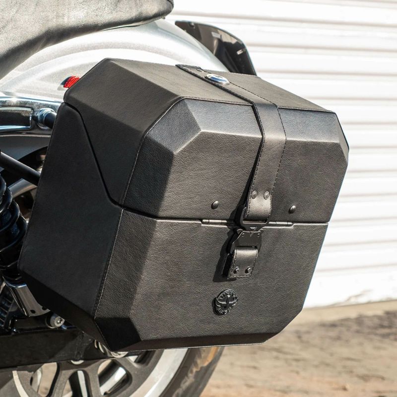 アウトロー クイックマウント サドルバッグ 20L (レザーラップ)