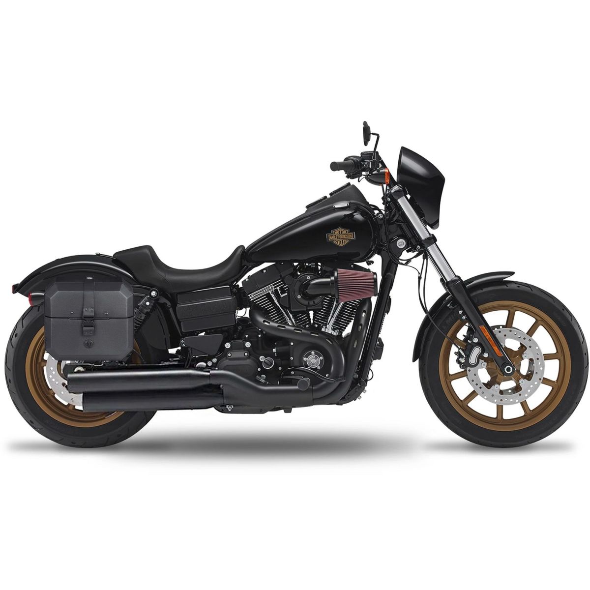 アウトロー クイックマウント サドルバッグ 20L (レザーラップ)1