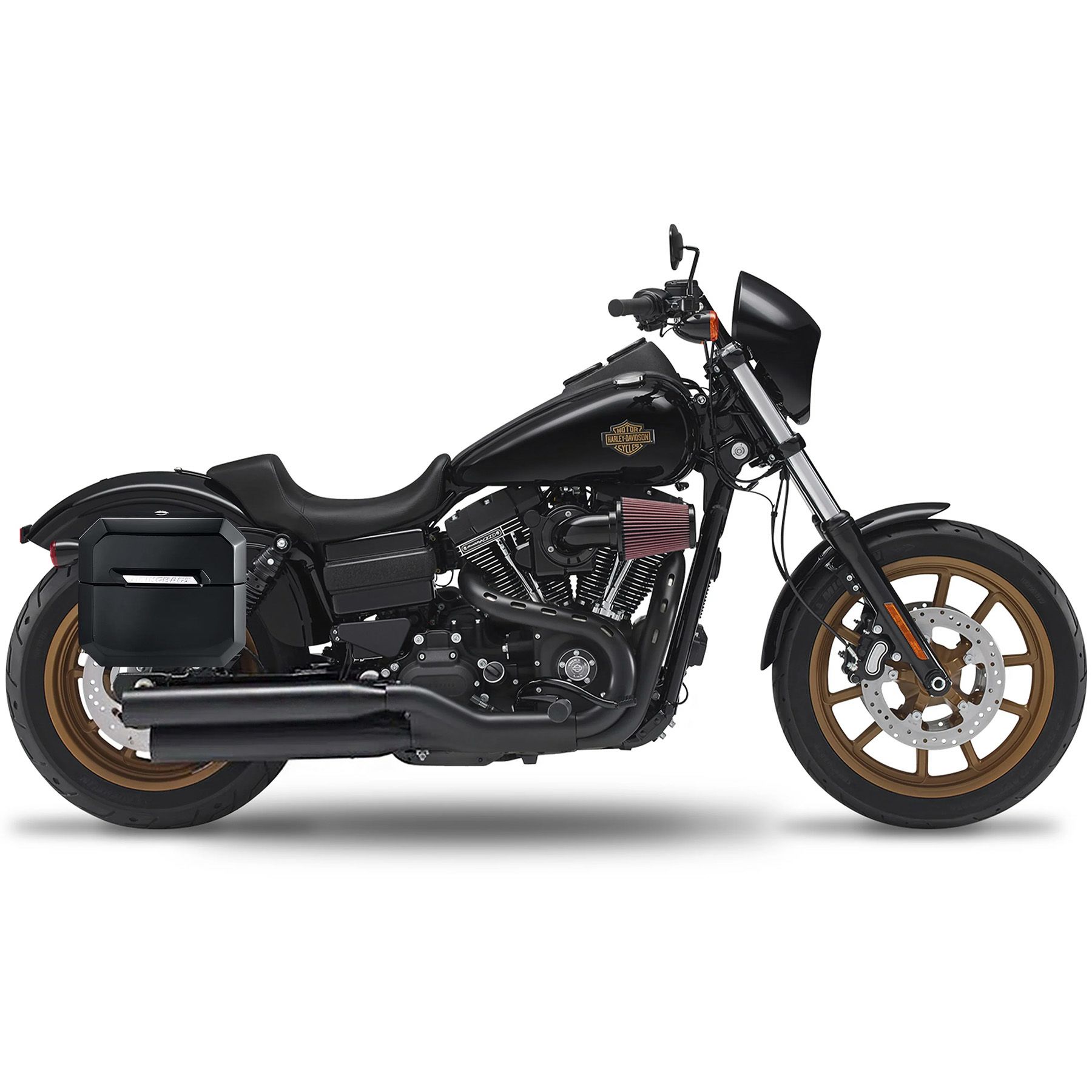 アウトロー クイックマウント サドルバッグ 20L (グロスブラック)1