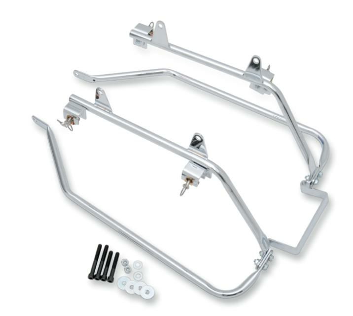 サドルバッグマウント ソフテイル用　クローム 02