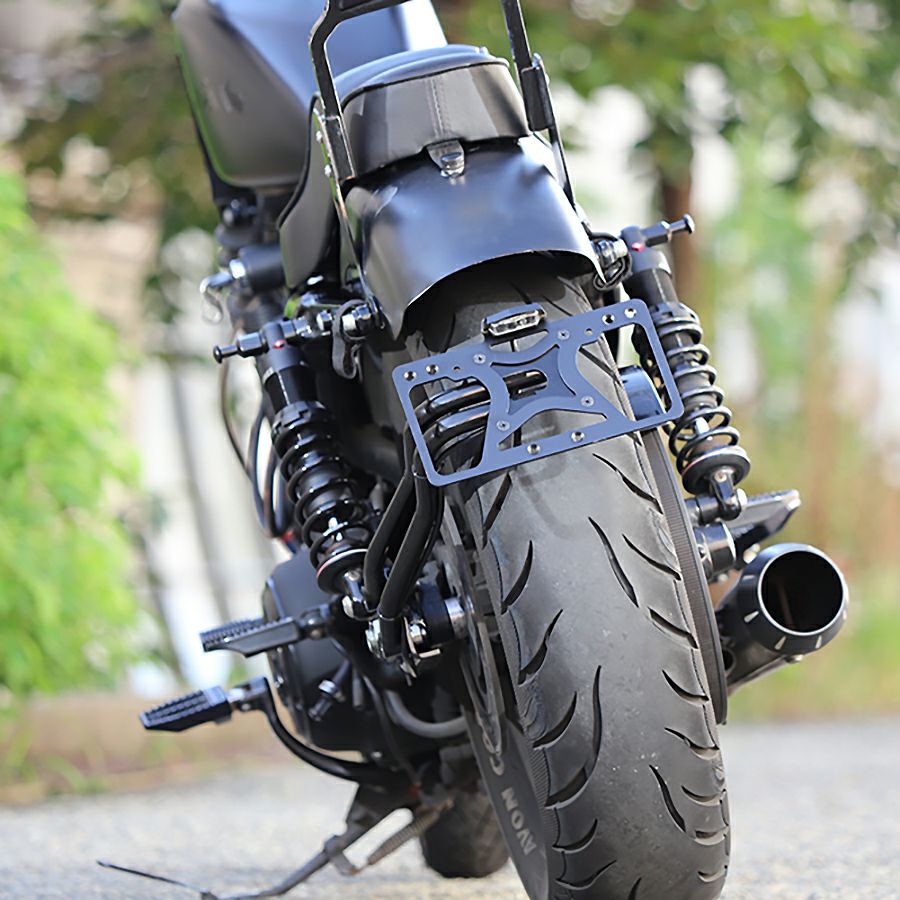 キジマ ニーグリップバー ブラックステー×ブラックレザー スポーツ