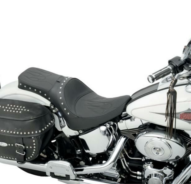 Drag Specialties ONE-PIECEシート フレイムステッチ/スタッズ-01