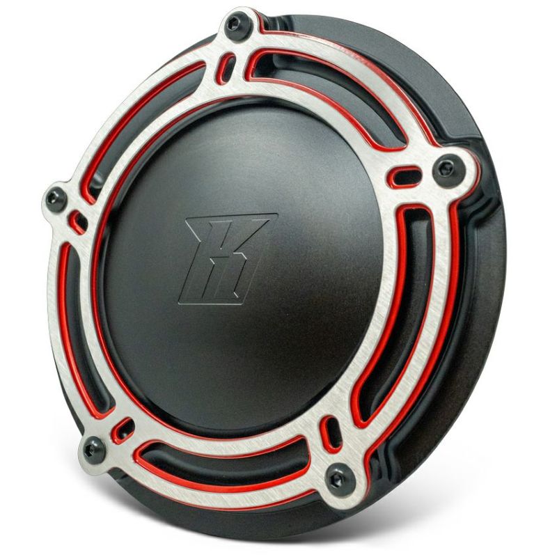  M8 ツーリング NXL レッドライン ダービーカバー