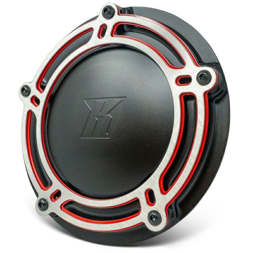  M8 ツーリング NXL レッドライン ダービーカバー