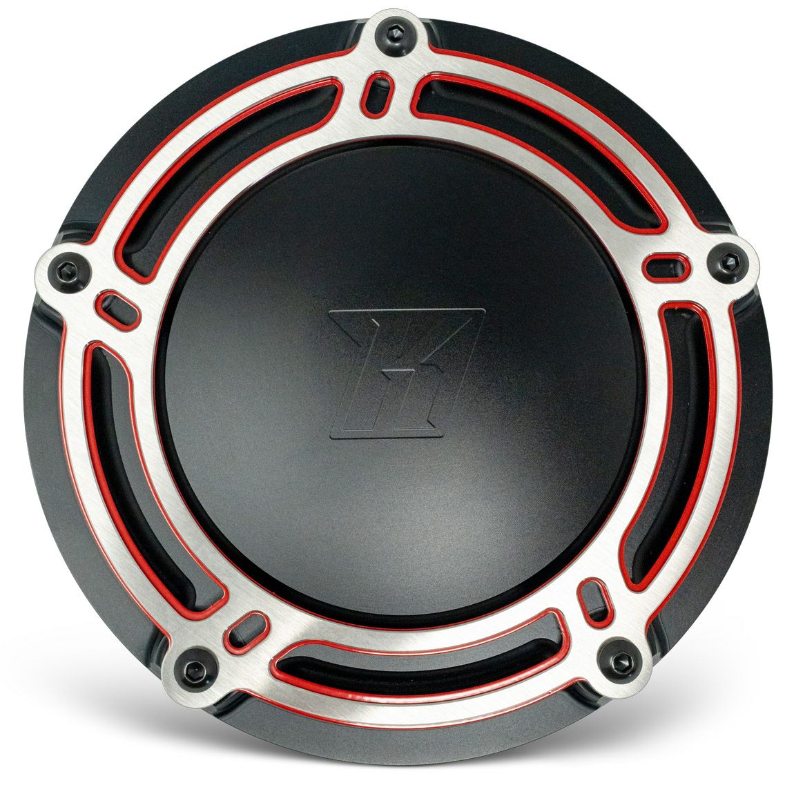  M8 ツーリング NXL レッドライン ダービーカバー1