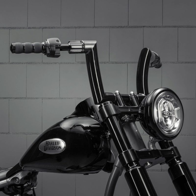 Killer Bull 配線済みハンドルバー 8インチ (ブラック) 1インチ径クランプ