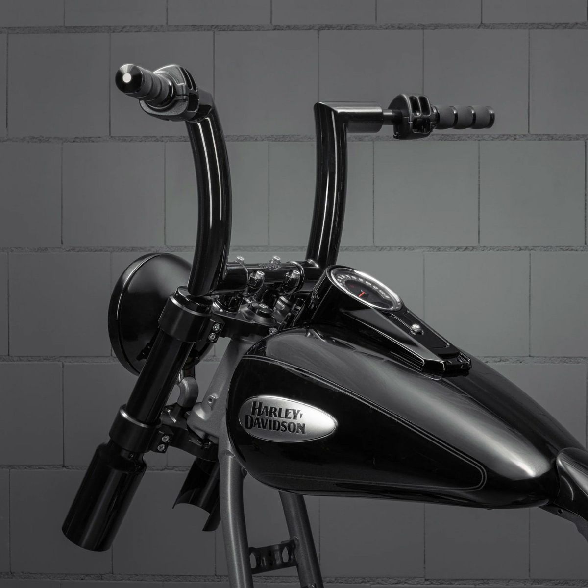 Killer Bull 配線済みハンドルバー 10インチ (ブラック) 1インチ径クランプ1