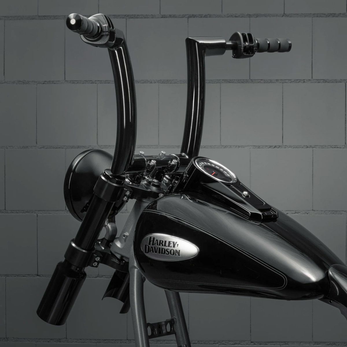  Killer Bull 配線済みハンドルバー 12インチ (ブラック) 1インチ径クランプ1