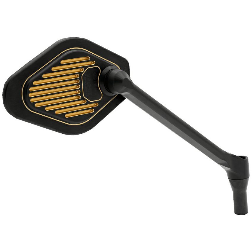 アジャスタブル・ミラー ロング 右用 (ブラック/ゴールド)