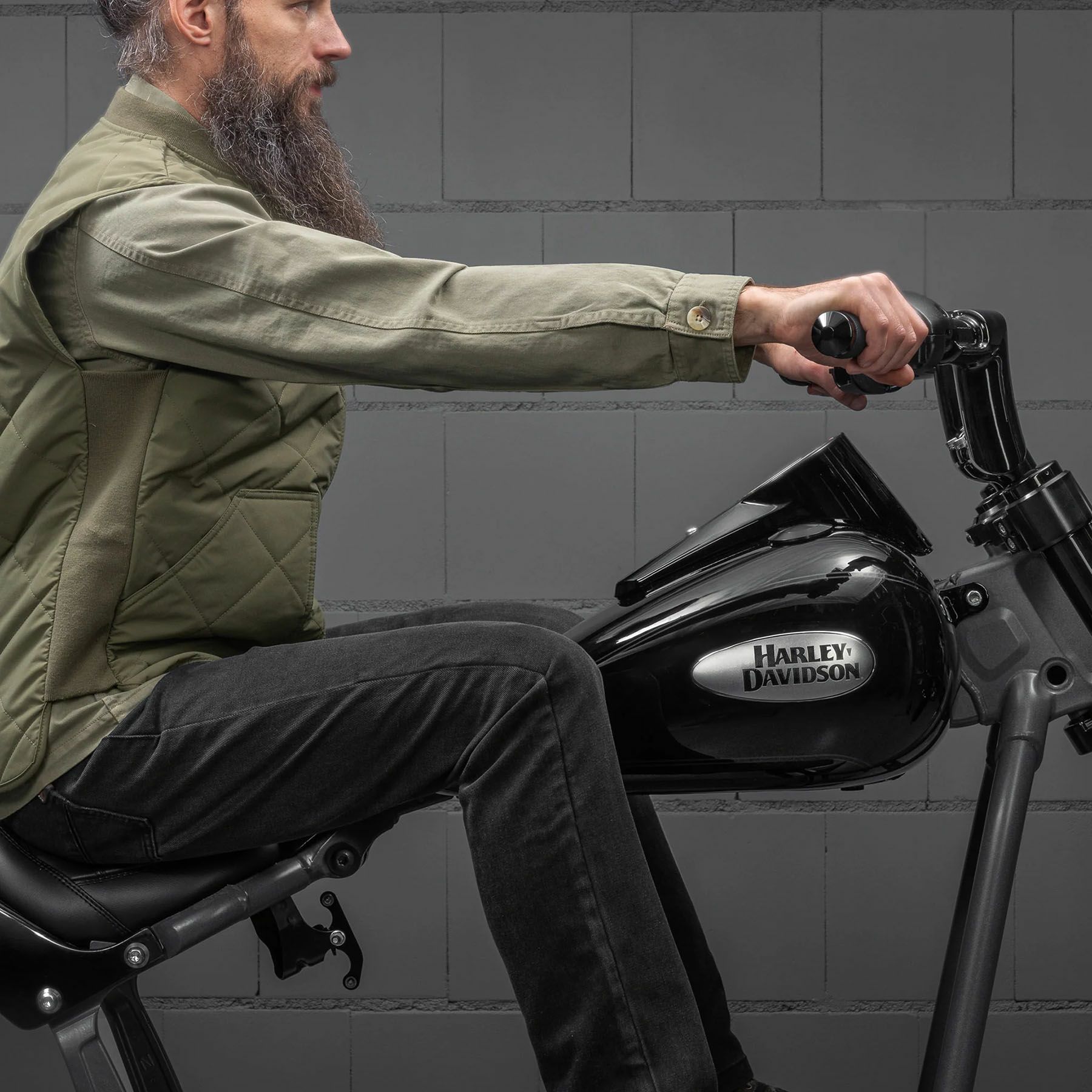  Monarch 配線済みハンドルバー 4インチ (クローム) 1.25インチ径クランプ1