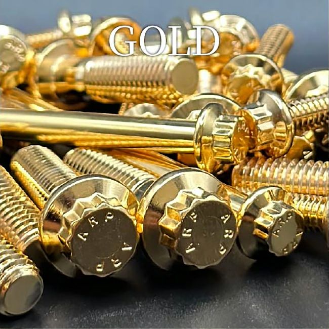 サドルバッグサポート用ボルトセット (ゴールド)2