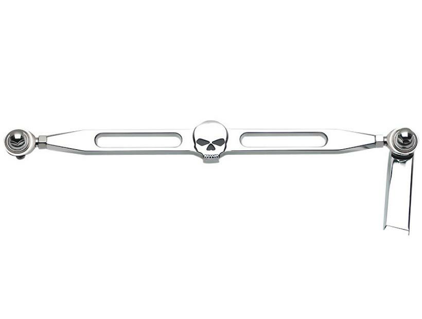 LANDMARK ビレット シフトリンケージ スカル クローム-01