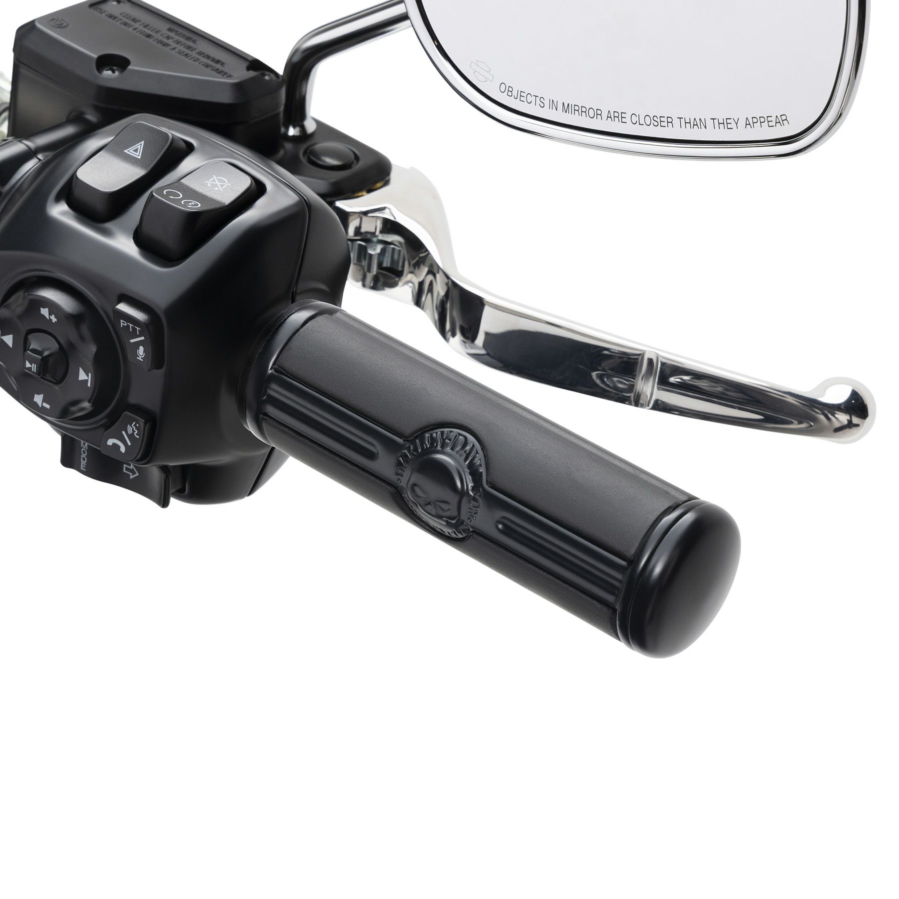 ウィリーG スカル ハンドグリップ (ブラック) 2024以降ツーリング