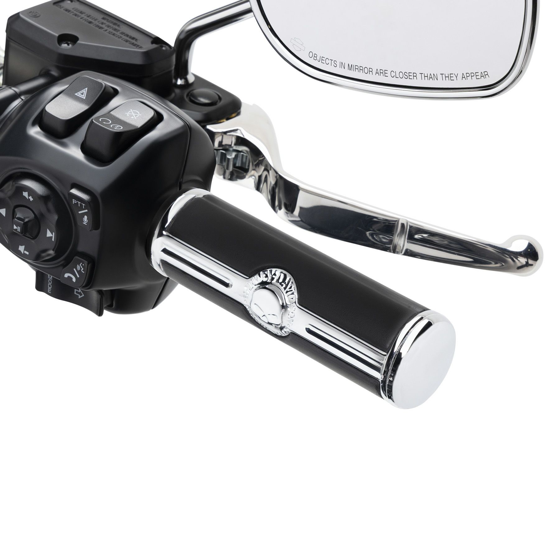 ウィリーG スカル ハンドグリップ (クローム) 2024以降ツーリング