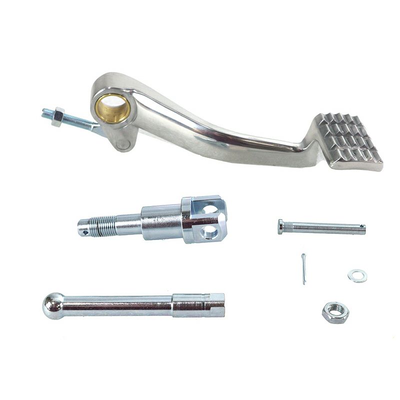 980～2003 スポーツスター リアブレーキペダルキット (ポリッシュ)