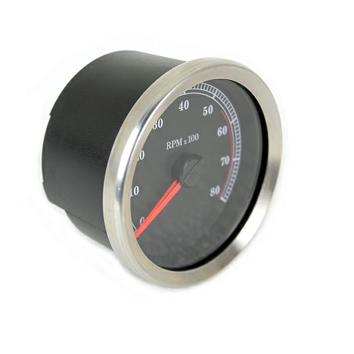  4インチ 電気式タコメーター (ブラック)3