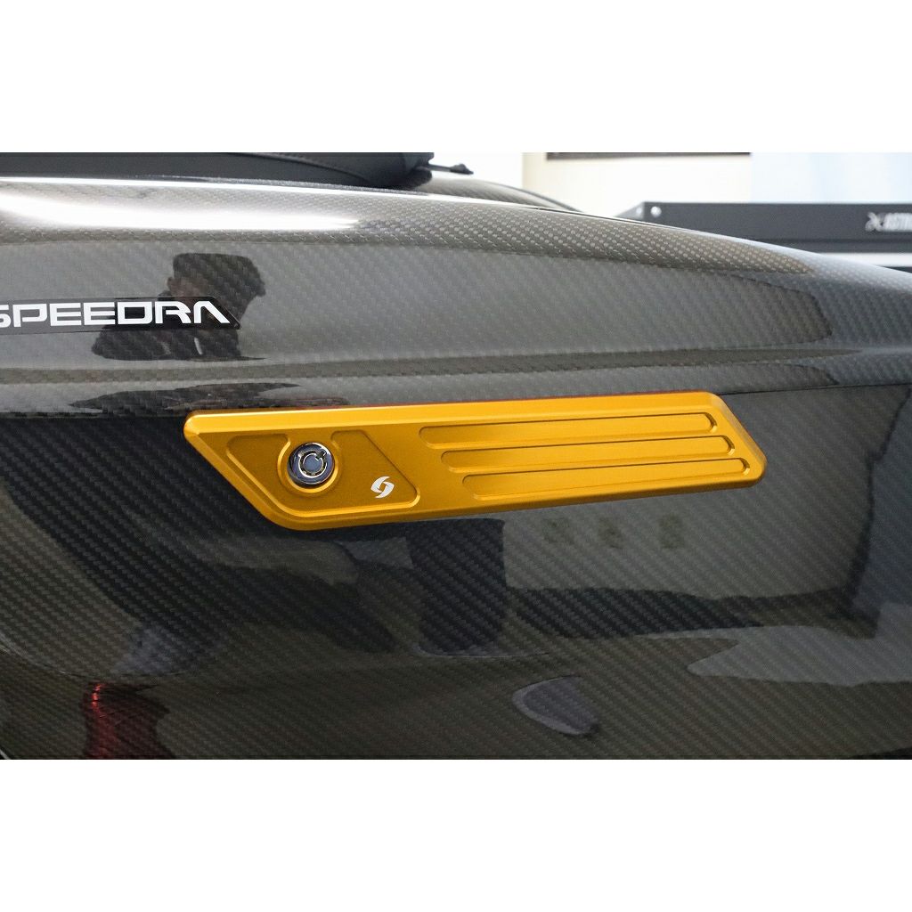 サドルバッグラッチカバー (ゴールド)2