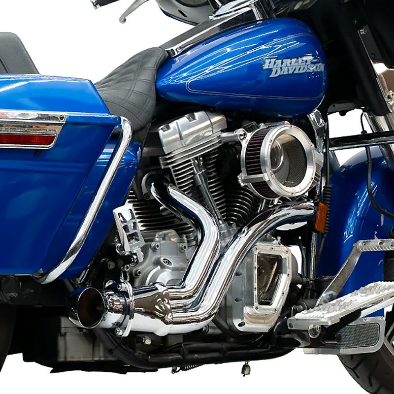 トラスク BMF 2-1 フルエキゾーストマフラー (クローム) ツインカム