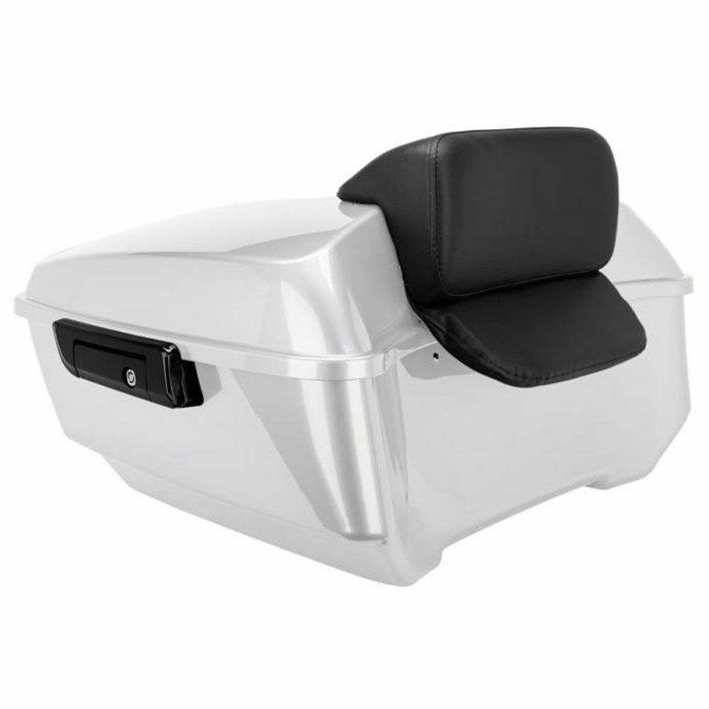 HOGWORKZ キングツアーパック バックレストパッド付 (ホワイト