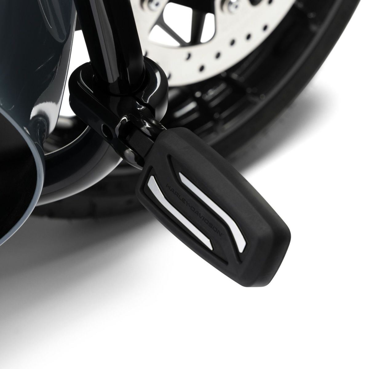 1.25インチ径エンジンガード用 ハイウェイペグマウント (ブラック)2