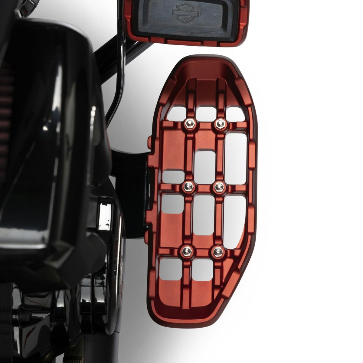 レッドライン・ライダーフットボード (レッド) FLHC/S