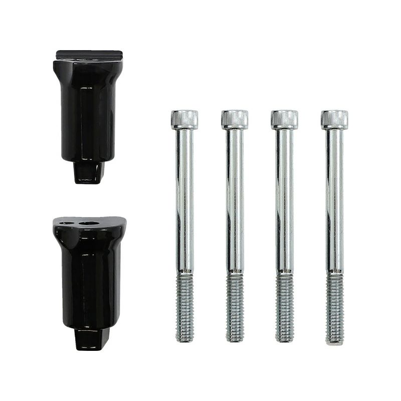 M8ソフテイル パッセンジャーフットボードマウント用 サポートブラケット (グロスブラック)1