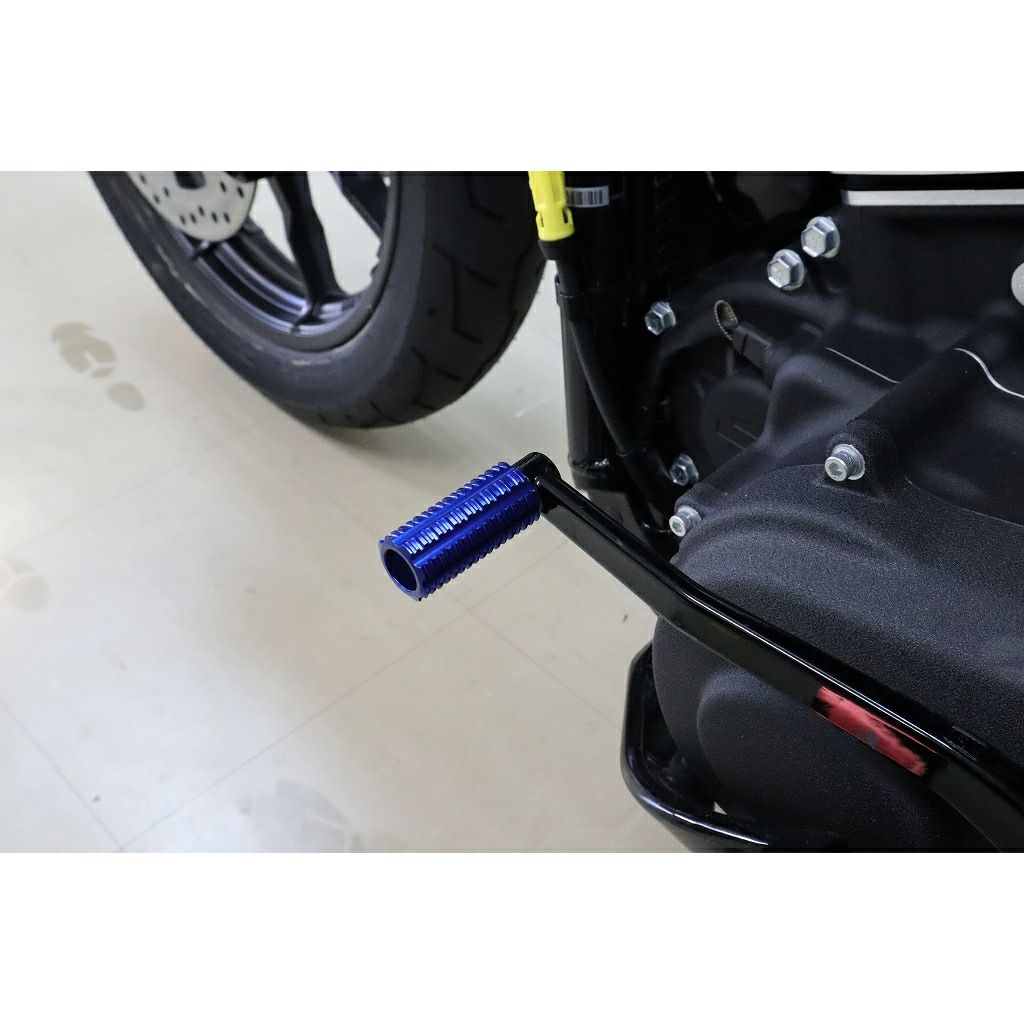 ハーレー アルミ削り出しシフトペグ (ブルー)2