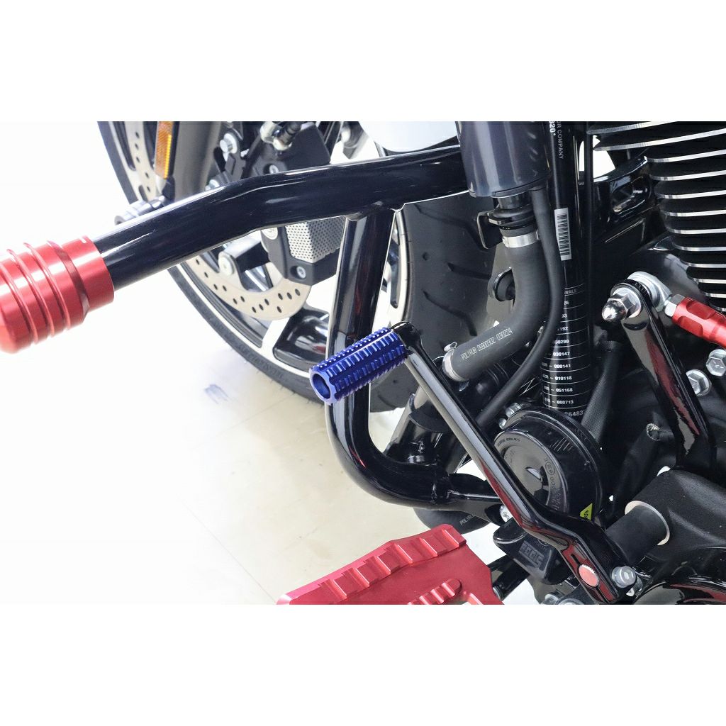 ハーレー アルミ削り出しシフトペグ (ブルー)3