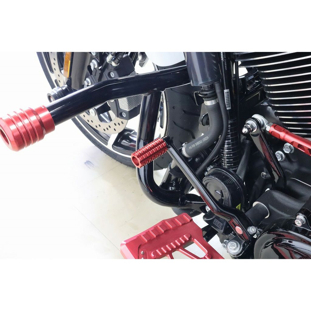 スピードラ ハーレー アルミ削り出しシフトペグ (レッド)3