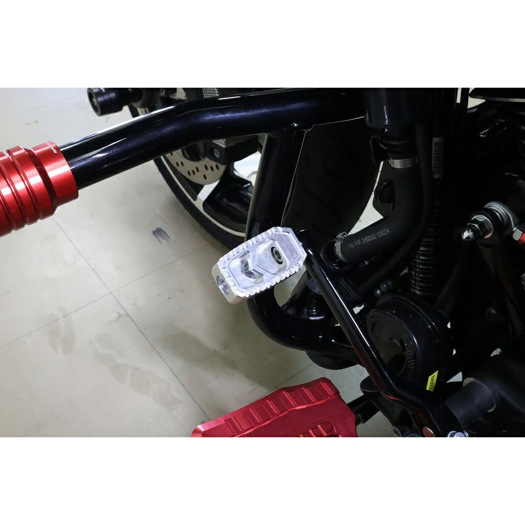 ハーレー アルミ削り出しシフトペグ 角型 (シルバー)3