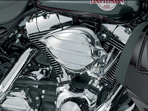 クリアキン スカル・エアクリーナー・カバー　Ｓ＆Ｓ用　クローム-02