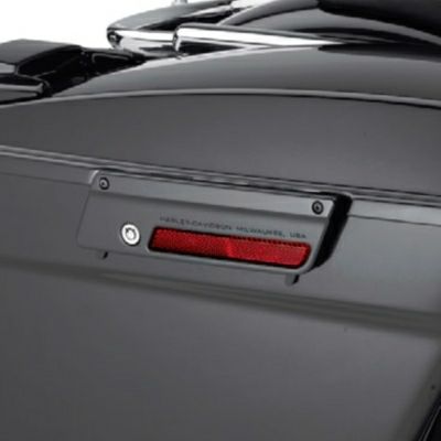 純正 サドルバッグ ラッチプレート ビビッドブラック 左側用-01