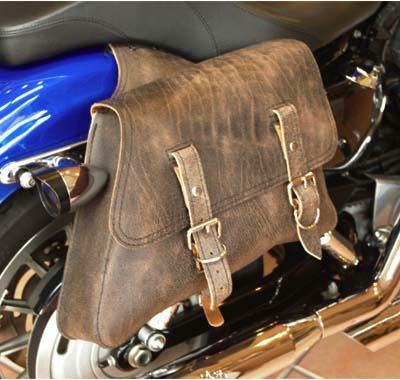 La Rosa Design サドルバッグ（本革）左右セット　Rustic Brown-02