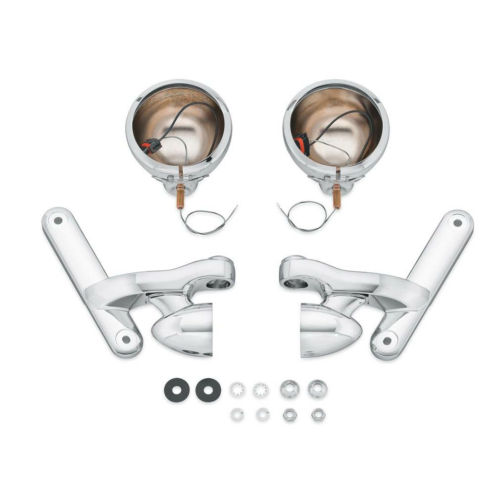 カスタム・補助ライトブラケットキット クローム-03