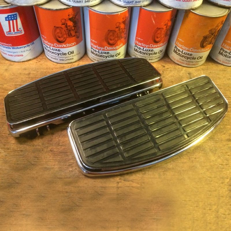 ライダーフットボード トラディショナルシェイプ クローム-01